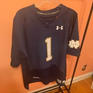 Large Notre Dame under armour jersey size medium.